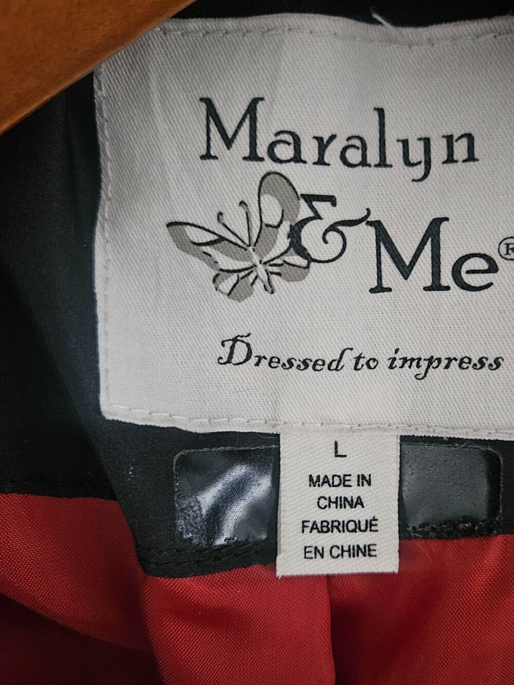 Maralyn & Me Black Faux-Fur Hooded Mid Length Puffer Large Coat - Picture 8 of 11